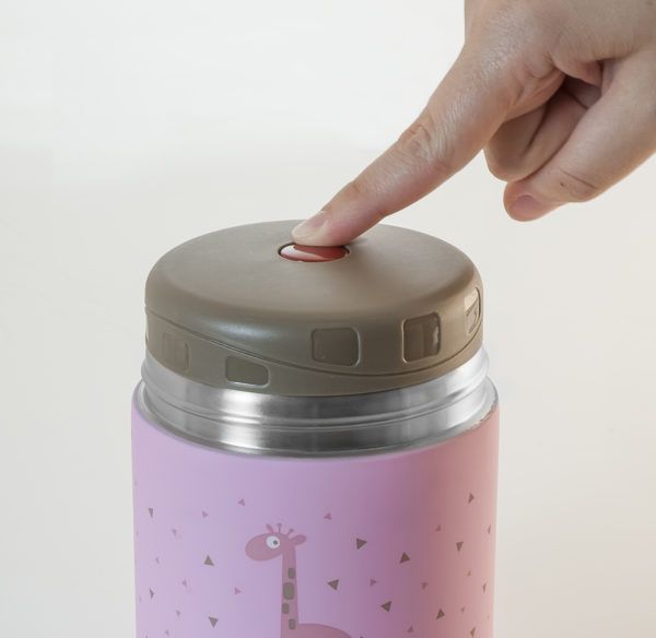 Set de termos herméticos para líquidos y sólidos color rosa de Miniland -  chicBebits